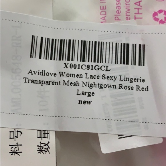 Sheer lace tunic and thong set - Picture 4 of 14